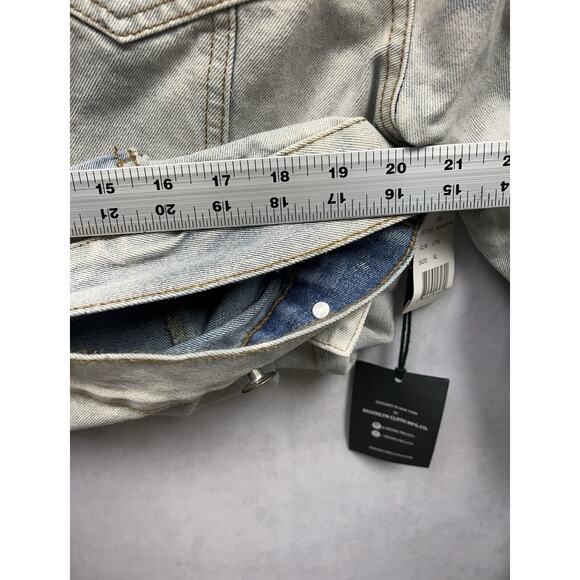 Brooklyn Cloth Mens Trucker Jeans Men Jacket Size XL Faded Acid Wash Distressed - Picture 15 of 15